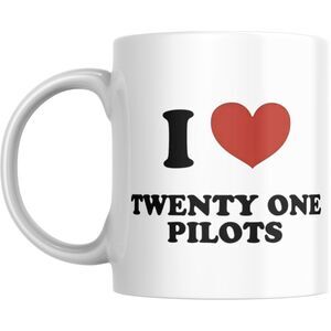New Twenty One Pilots Mug I love 21 pilots | 11oz ceramic | TOP skeleton clique